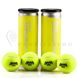 Мячи для падел AMA Sport Pro (банка 3 мяча) pdl009
