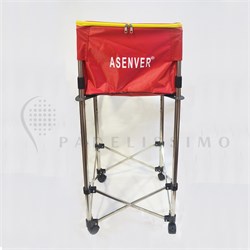 Корзина для мячей для тенниса/падела красная pdl090