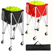 Корзина для мячей для тенниса/падела красная v2 pdl184